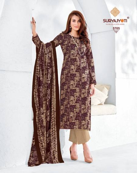 Suryajyoti Trendy Cotton 57 Printed Cotton Dress Material
